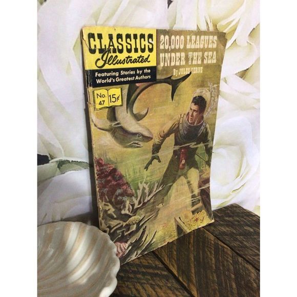 May 1949 Classics Illustrated Comic Book “20,000 League’s Under The Sea” - Picture 4 of 16